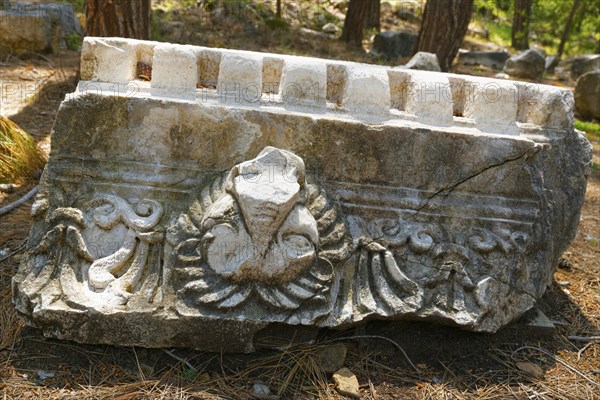 Stone reliefs on the boulevard