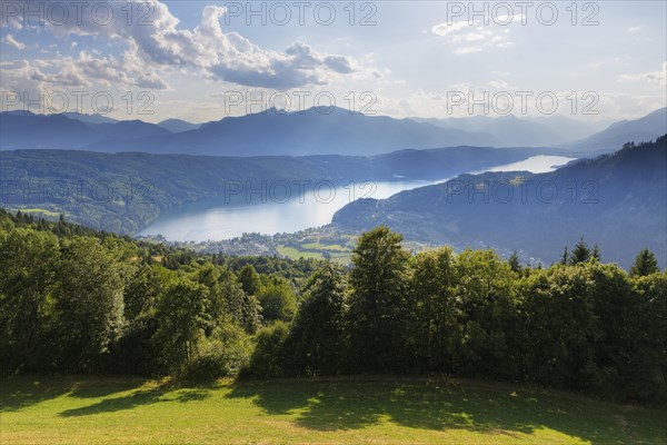 Lake Millstatt lake from the Sternenbalkon platform