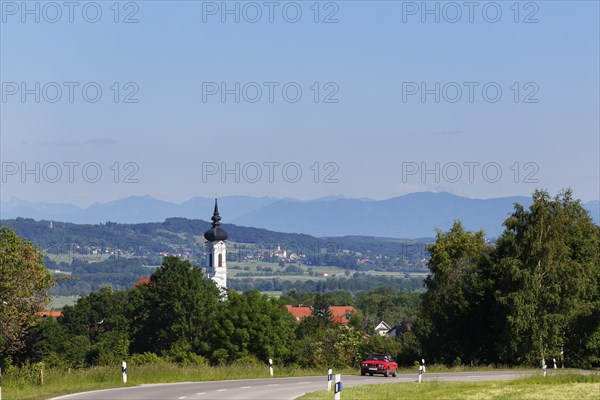 Minster of St. Mary's Assumption in Diessen in front of Paehl