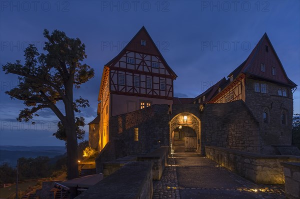 Bodenstein Castle at dusk