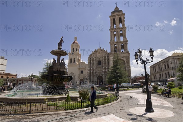 Plaza de Armas square with a cathedral