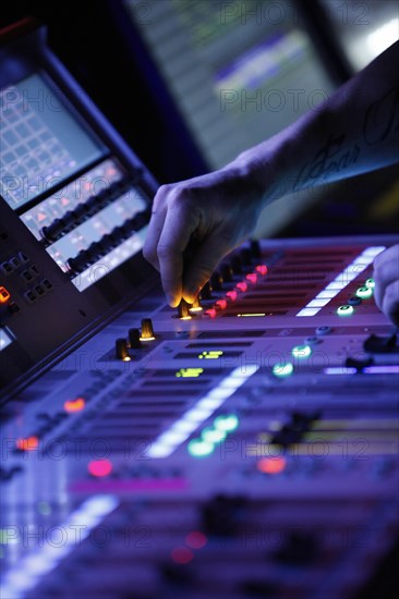 Mixing console