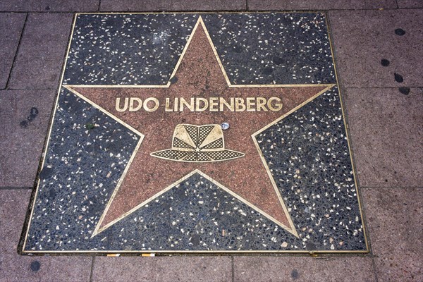 Hollywood star for Udo Lindenberg on the Reeperbahn