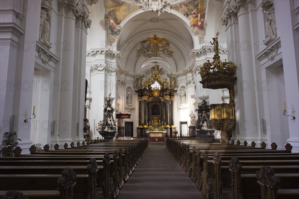 Interior with the high altar
