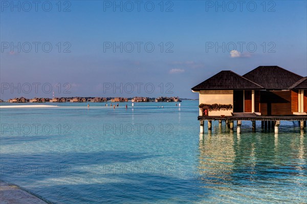 Water bungalows on Paradise Island