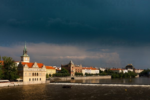 View from Charles Bridge over the Vltava River