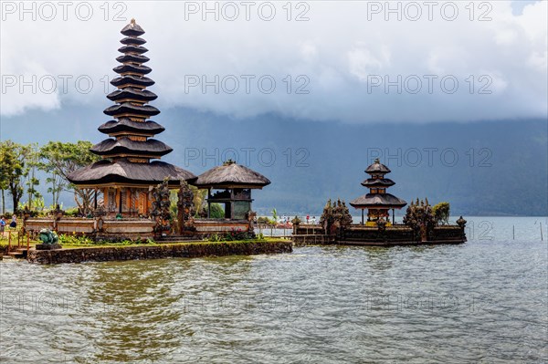 Pura Ulun Danu Bratan temple with a Balinese pagoda