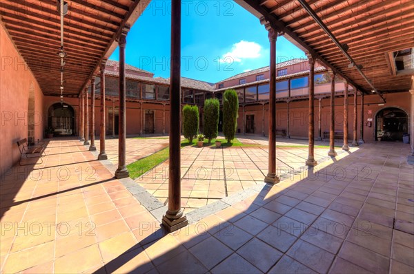 Church of San Augustin with the San Cristobal gardens in the Plaza de la Conception in the historic old town of San Cristobal de La Laguna