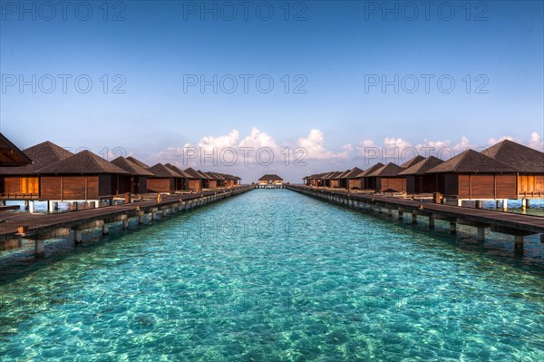 Water bungalows on Paradise Island