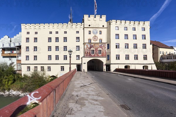 Town Gate or Brucktor Gate at the Inn River Bridge