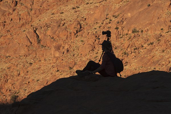 Photographer in the Tiras Mountains