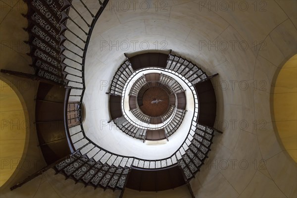 Staircase in the tower of the Jadgschloss Granitz