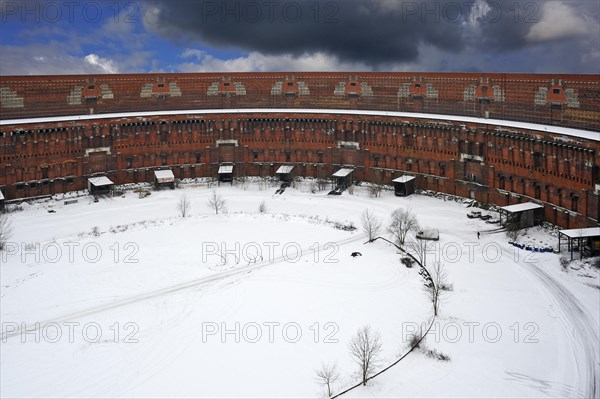 Courtyard of the Congress Hall at the former Nazi Party Rally Grounds in winter