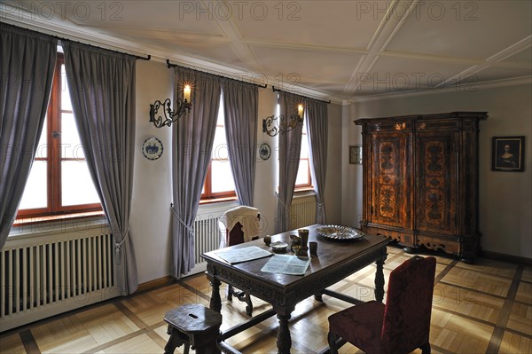 Baroque room with a cupboard from the 18th century