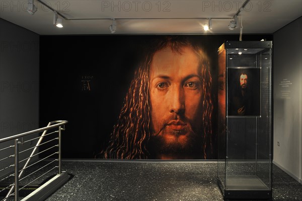 Mural with a self-portrait by Albrecht Duerer