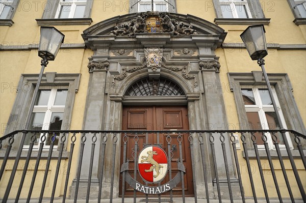 Entrance portal of a former office building