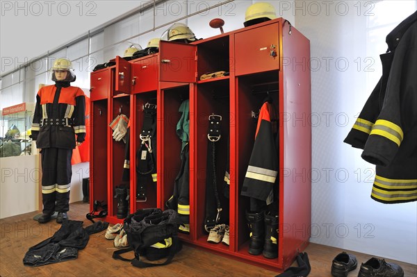 Opened firefighter's lockers during a fire alarm