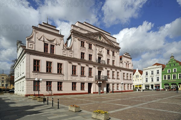 The neo-classical Town Hall of Guestrow