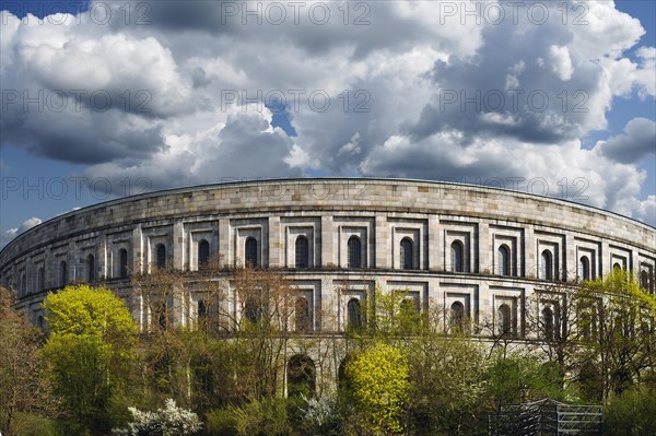 Frontal view of the former unfinished Congress Hall of the NSDAP 1933-1945
