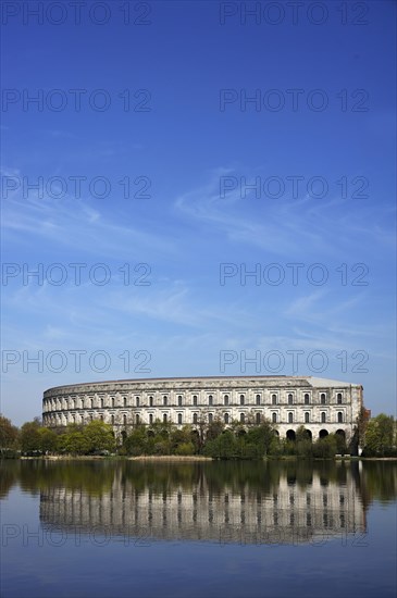 Complete view of the former unfinished Congress Hall of the NSDAP 1933-1945