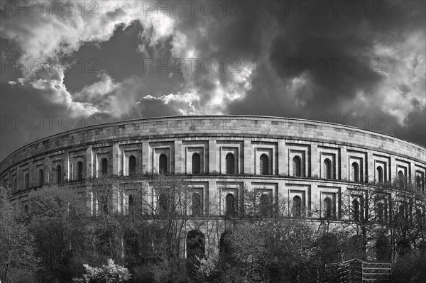 Frontal view of the former unfinished Congress Hall of the NSDAP 1933-1945