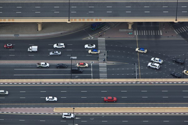 Cars on the highway Sheikh Zayed Road