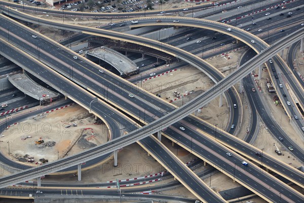 Cars on the highway Sheikh Zayed Road