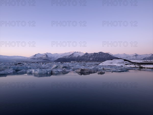 Jokulsarlon glacial lake at the edge of the Vatnajokull glacier