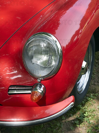 Fender of a Porsche 356 classic car