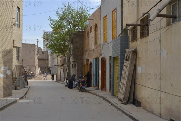 Newly built mudbrick houses for the Uyghur minority from a state construction program