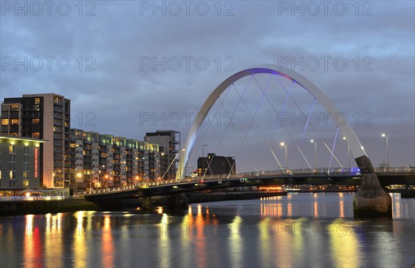 Clyde Arc with the River Clyde