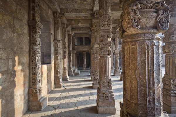 Ornately carved stone columns