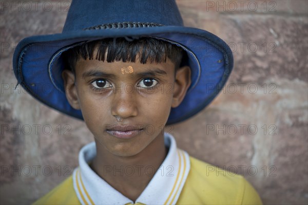 Boy wearing a hat