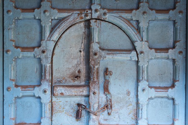 Old blue door