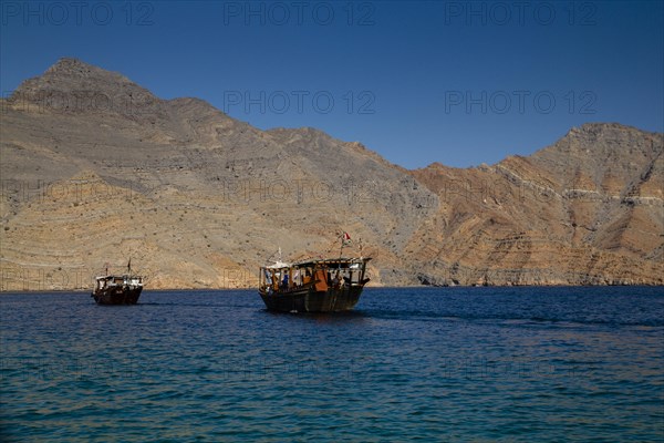 Dhow cruise in the Fjords or Khor of Musandam