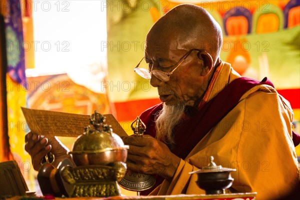 Monk at a religious festival