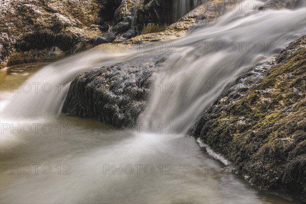 Cascades of a mountain stream