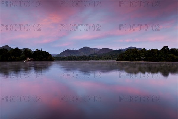 Dawn reflected in the lake