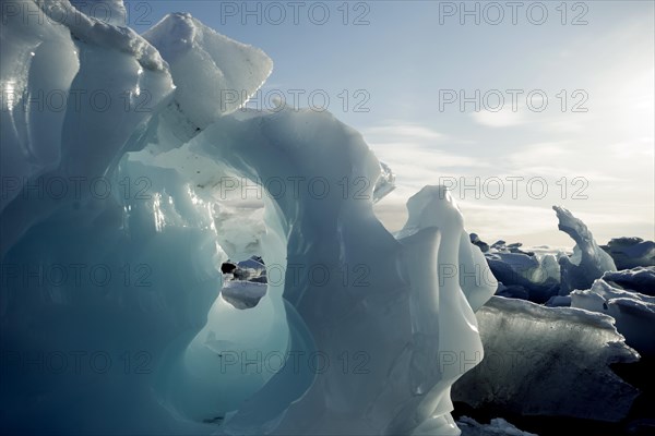 Grounded ice floes