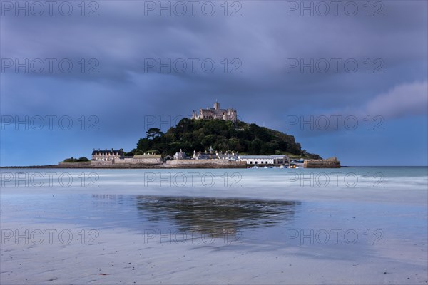 Tidal island of St Michael's Mount