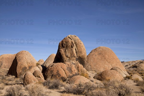 Typical rock formations of the Alabama Hills