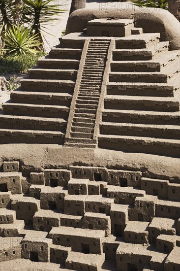 Pyramid and Pueblo houses