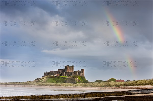 Rainbow over Bamburgh Castle