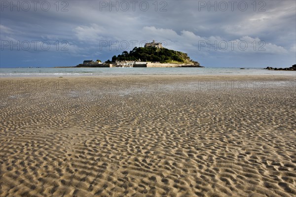 Tidal island of St Michael's Mount