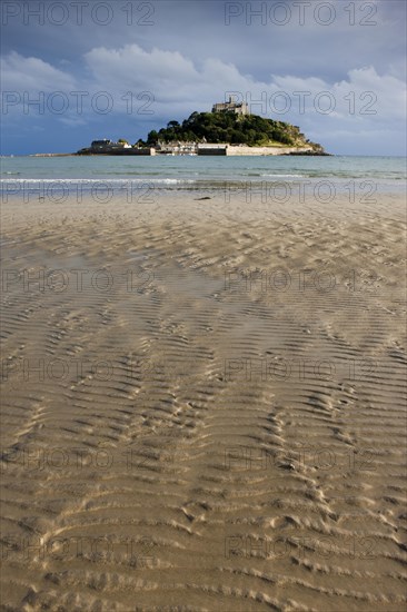 Tidal island of St Michael's Mount