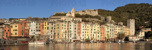 Harbour and historic town centre on the coast