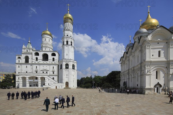 Ivan the Great Bell Tower and Archangel Cathedral in the Kremlin