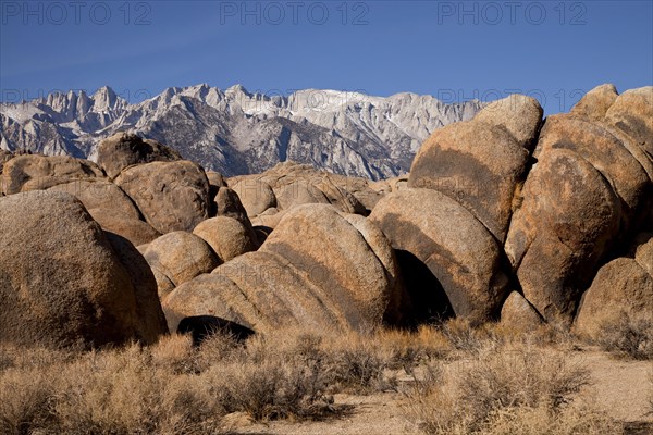 Typical rock formations of the Alabama Hills