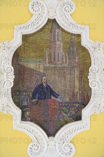 Lenin ceiling mosaic