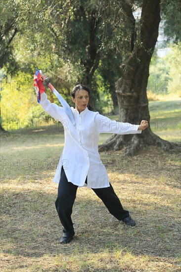 Tai Chi with a sword